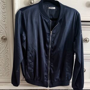zeagoo Navy Blue Bomber Jacket